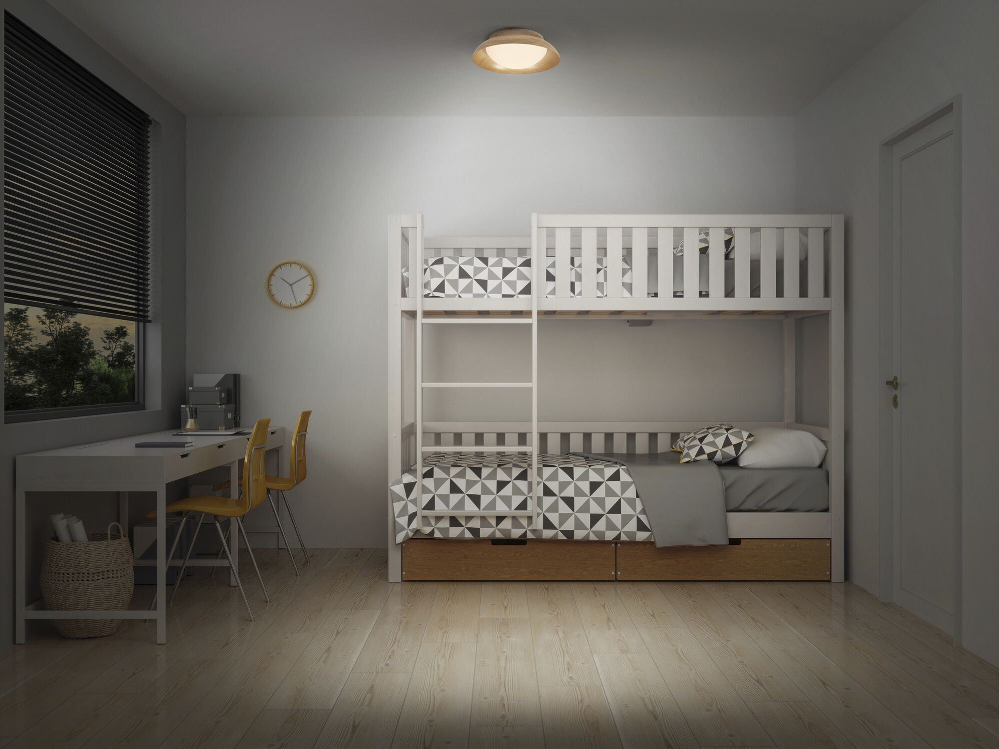 Deckenleuchte LEDVANCE ORBIS MILAN E27 2×0…10W Ø305mm Holz