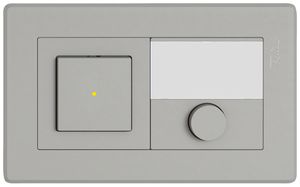 UP-Kombination EDIZIO.liv SNAPFIX® 1×2 96×156mm Wechsler+Schliesser bel.hellgrau