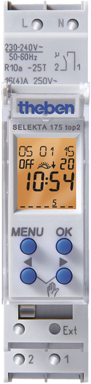 REG-Astro-Schaltuhr digital Theben SELEKTA 175 top2