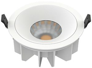 Downlight LED SLV DOWNLIGHT P 30 15W 2700lm 4000K IP54 WB DALI Ø165×82mm blanc