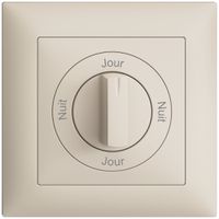Frontset Nuit-Jour-Nuit-Jour EDIZIOdue 88×88mm crema