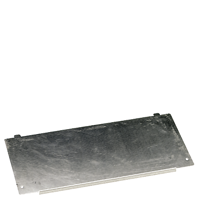 Plaque de recouvrement avec fentes d'aération