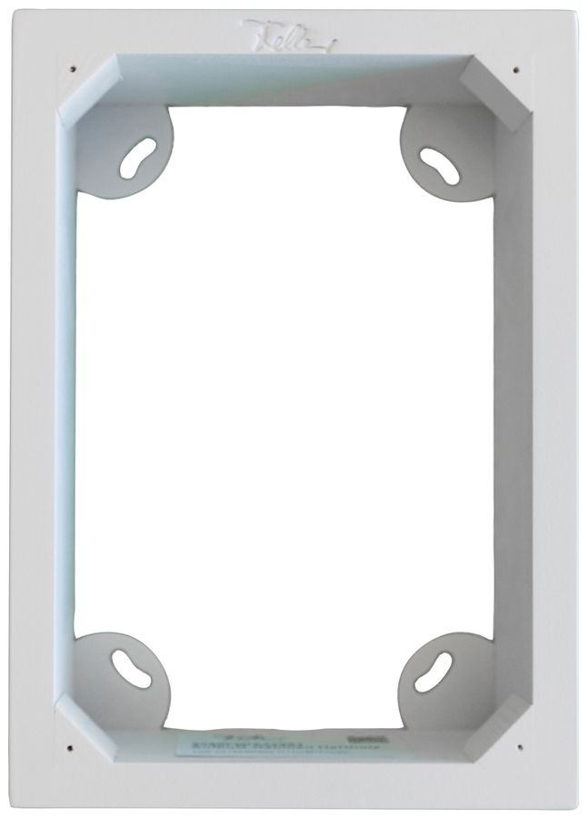 AP-Rahmen Feller EDIZIOdue 4×2 Hartholz lackiert für UP-Kombination SNAPFIX® ws