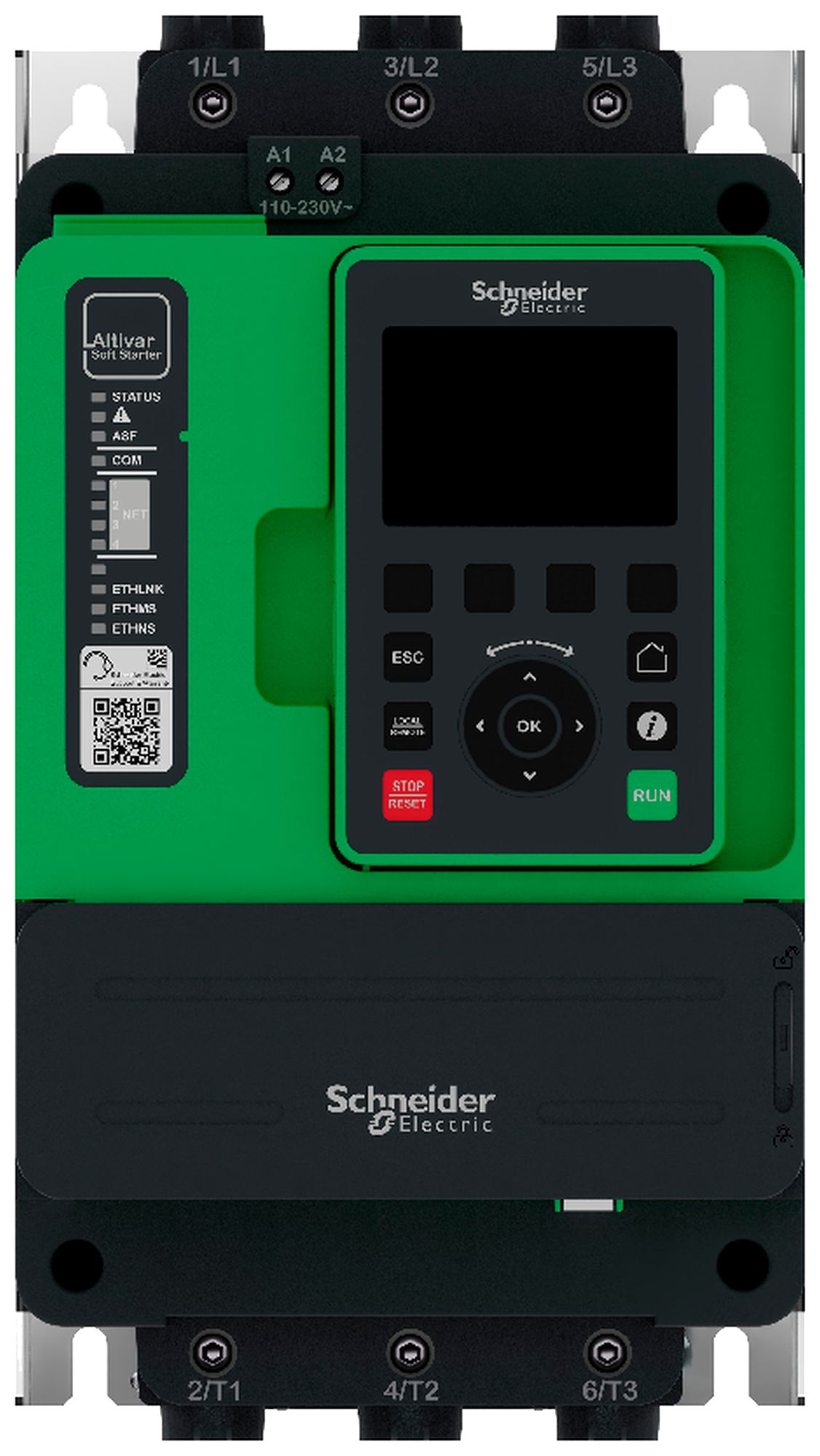 Softstarter Altivar ATS490 110A 208…690V 110…230V 24VAC