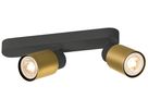 Spot SLV PURI 2.0 Tube CW GU10 2×6W VAR 258×42×138mm noir/or