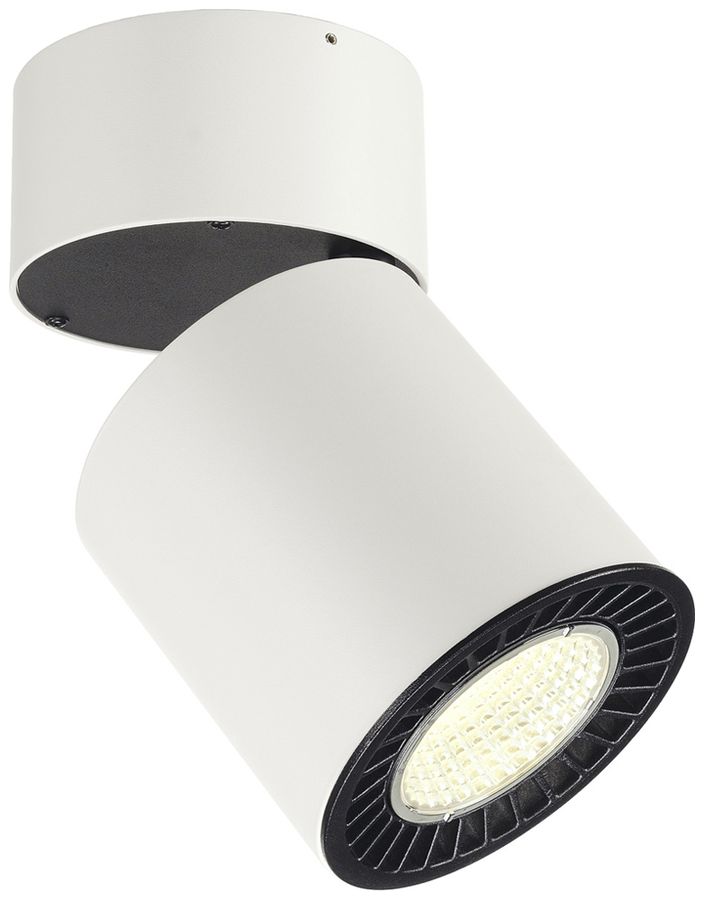 Plafonnier LED SLV SUPROS MOVE 36W 3520lm 4000K 60° Ø127×205mm blanc