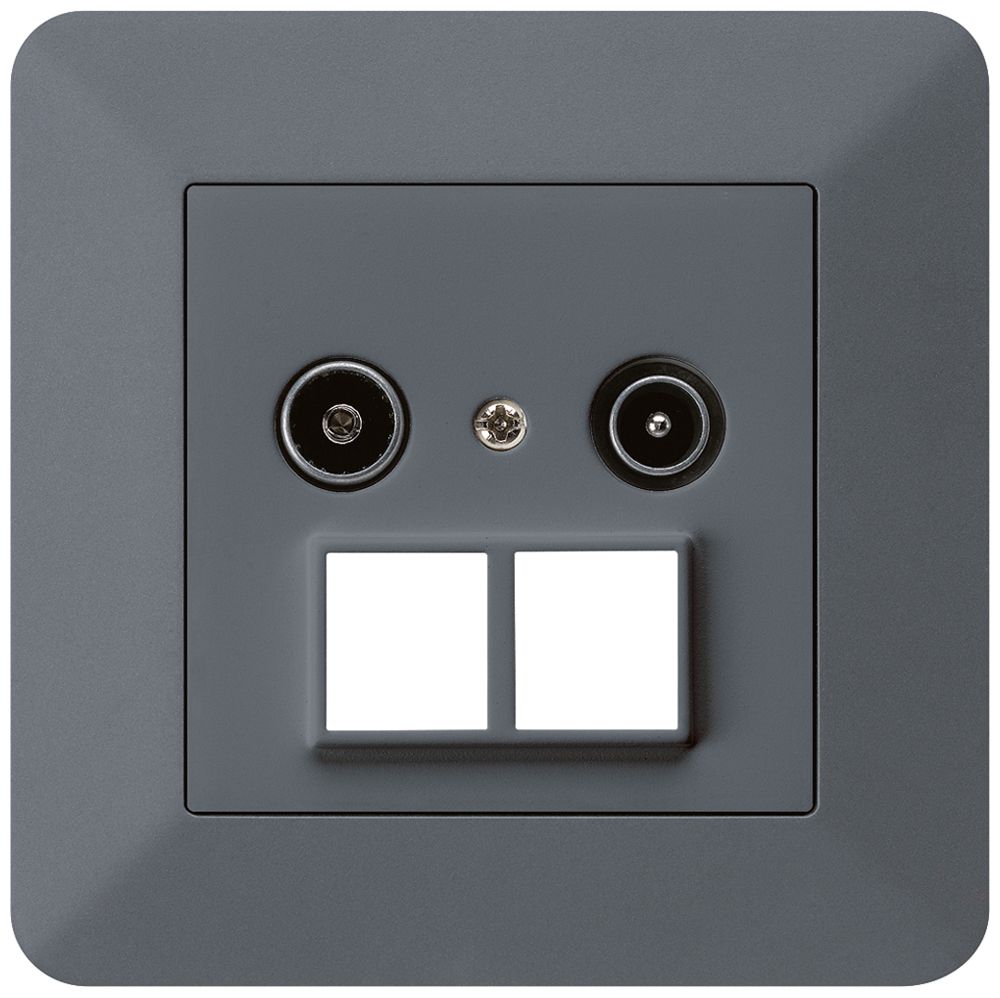 UP-Antennendose R/TV HMS kallysto.trend 23dB anthrazit