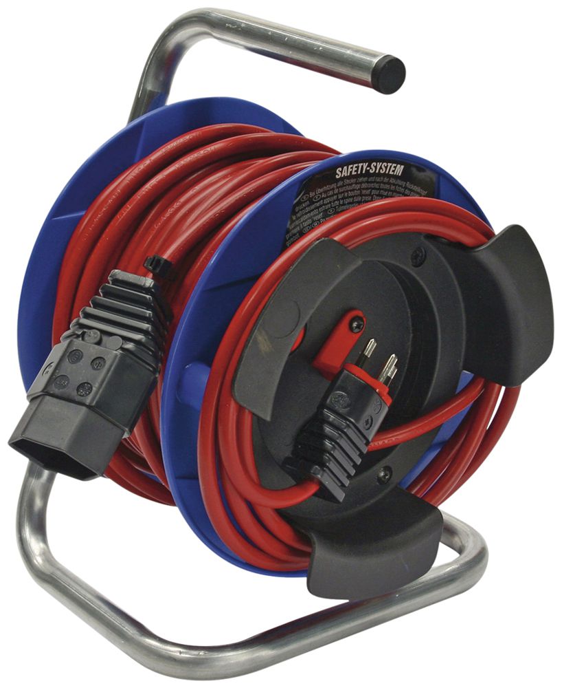 Kabelrolle Kompakt 180 Ø180mm 1×T13 15m H05VV-F 3×1mm² rt