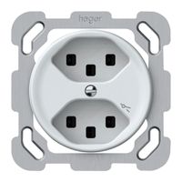 UP-Steckdose origin 2×Typ 23 1×S 16A 230V 77×77mm weiss