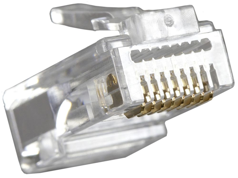 Fiche à sertir RJ45 FANTON cat.6 non blindé dorés 100×RJ45 en sachet