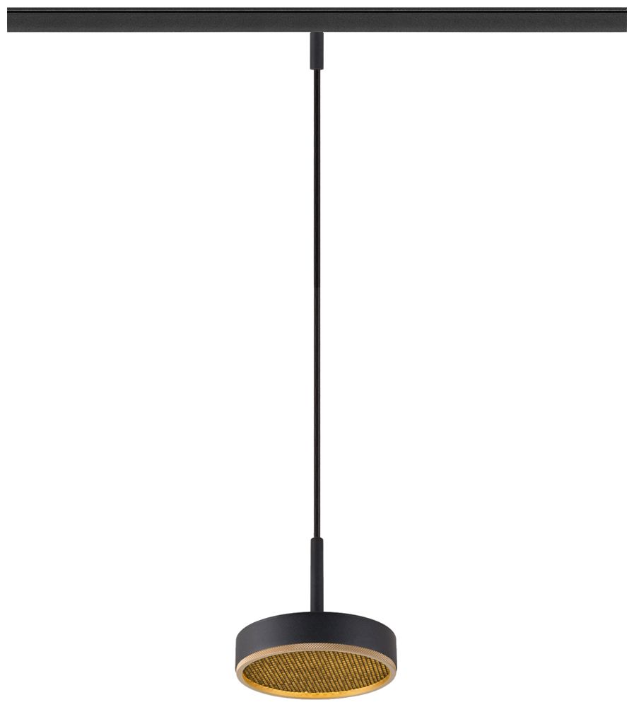 LED-Pendelleuchte SLV GRIP FLAT 15W 400lm 2700…3000K DALI Ø140mm schwarz