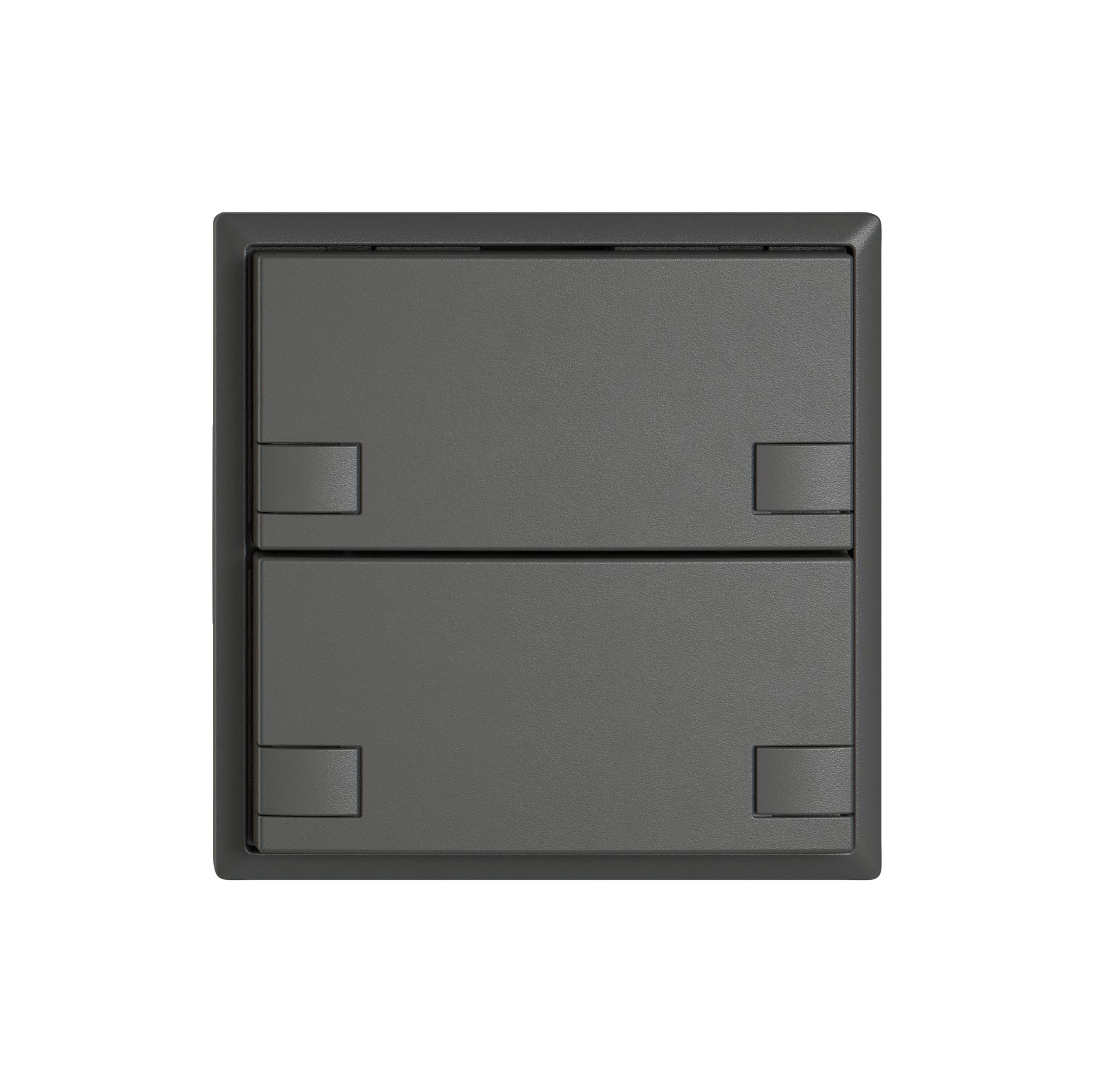 Poussoir KNX RGB EDIZIO.liv SNAPFIX® capteur temp.s.LED 2× comm.2T grf