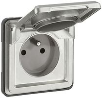 Prise ENC Soliroc FR chr. avec couvercle