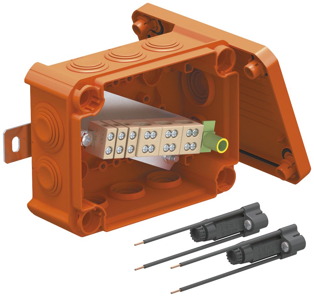 Kabelabzweigkasten Bettermann E30-E90 2 Sicherungshalter 150×116×67mm 6mm² or