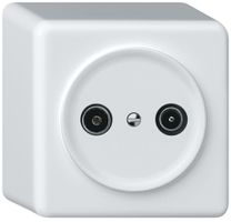 Presa antenna AP TV-R origin cassetta passante 15dB 1.7dB bianco