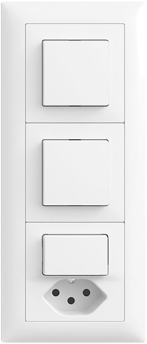 Combinaison ENC EDIZIOdue 3×1 blanc 2×3/1L + combi 3/1L+T13