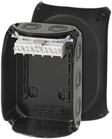 AP-Abzweigdose Hensel KF B mit Klemmen 5×6mm² schwarz