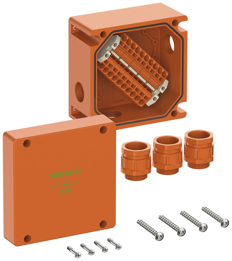 Boîte de dérivation AP Spelsberg WKE 303 SL 160×160mm×110mm IP66 orange