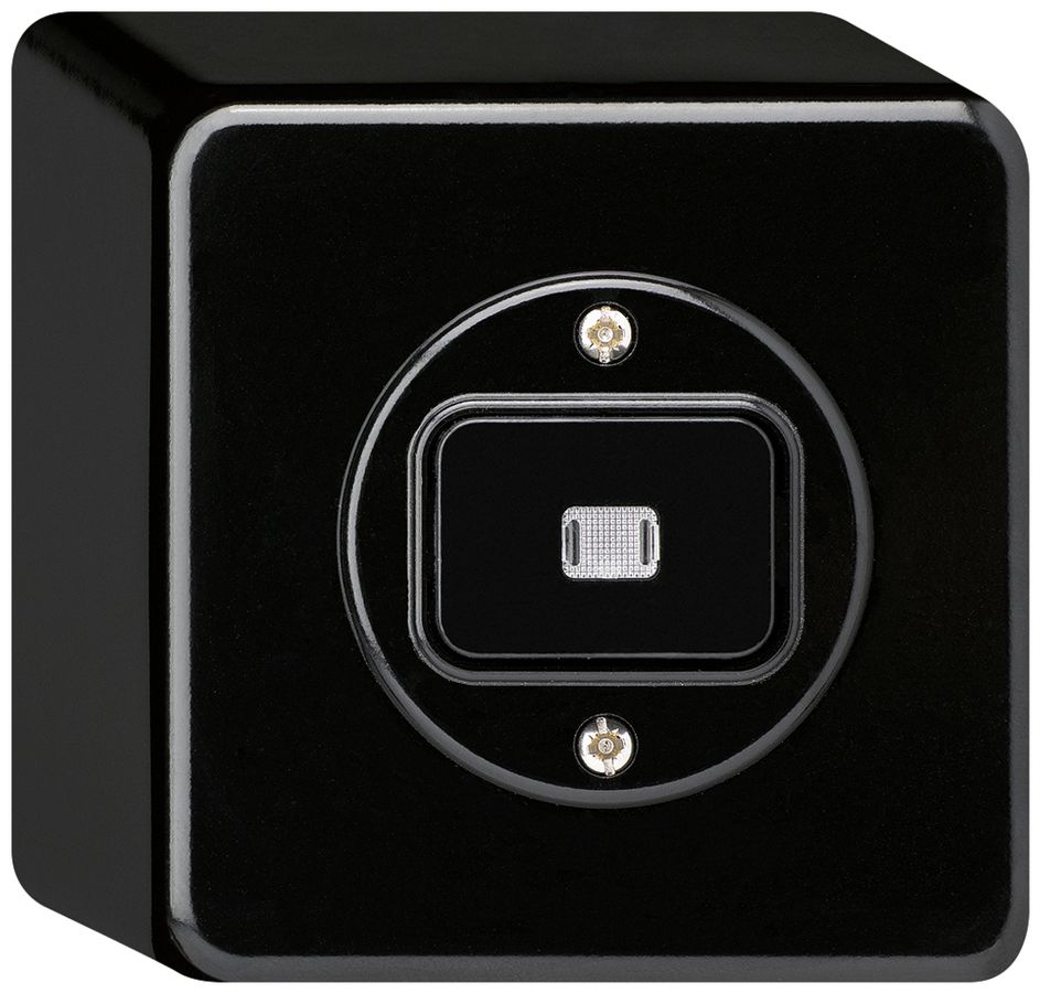 Pulsante luminoso AP basico AR/1L nero