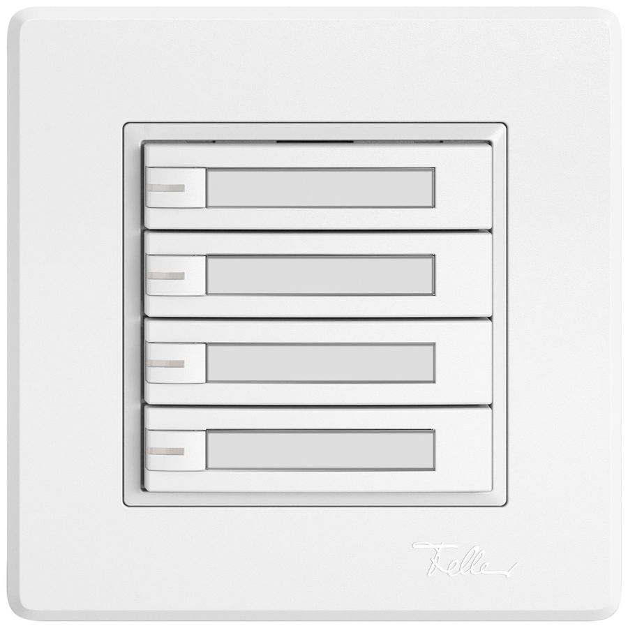 UP-Universaltaster EDIZIO.liv UNI SNAPFIX® 5…48V m.LED blau 4× 1-Tbed.Pap.ws