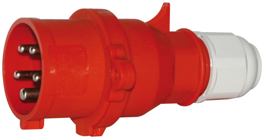 Fiche mobile CEE Bals 5P 16A 400V 6h rouge IP44 nick.QC.verro.