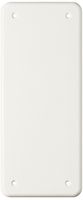 Abdeckplatte Feller, 3×1, ohne Bohrung, weiss