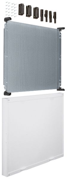 Kit modulaire Hager Univers N avec plaque de montage perforée pour VDI