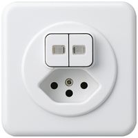 Combinazione luminosa INC 1/3+3/1L+tipo 13 bianco basico 2 lenti