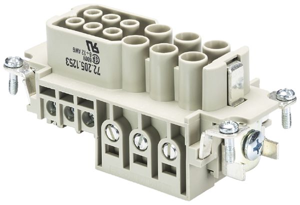 Insert p.douille Wieland Electric revos POW BUS 6/6 GC CA AG 6 40A 690V 1…10mm²