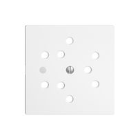 Kit frontal EDIZIOdue blanc 60×60mm 3×T12, lentille,