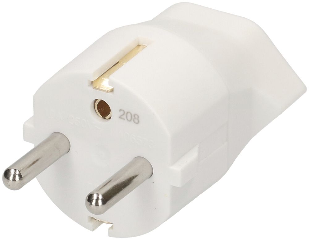 Adaptateur fixe MAX HAURI Shuko/T13 3L 250V 10A 2300W blanc