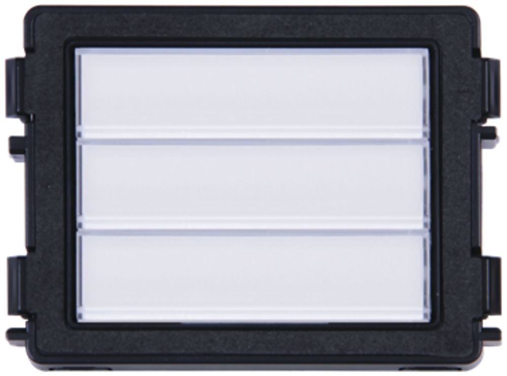 Modulo tasti ABB-Welcome, 3 tasti a barra (6 contatti), 1 modulo, bianco