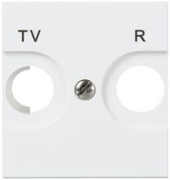 Frontplatte MOS TV/FM weiss 2 Module