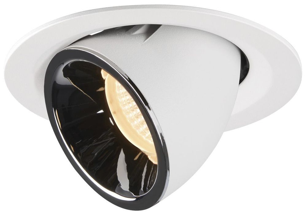 Downlight LED INS SLV NUMINOS GIMBLE M, 17.5W 500mA 1550lm 2700K 40° bi/cro