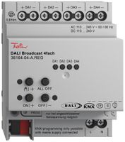 REG-DALI-Broadcast Aktor Feller KNX Data Secure 4TE 4 Kanal IP20