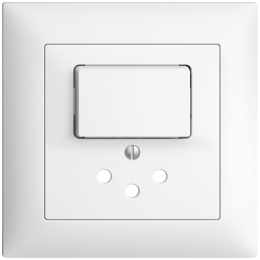 UP-Frontset, EDIZIOdue weiss 88×88mm T12 mit Shutter