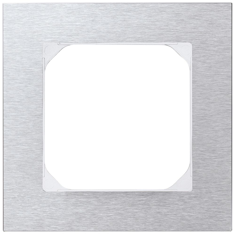 Abdeckrahmen KAL.art 1×1 94×94mm Edelstahl gebürstet