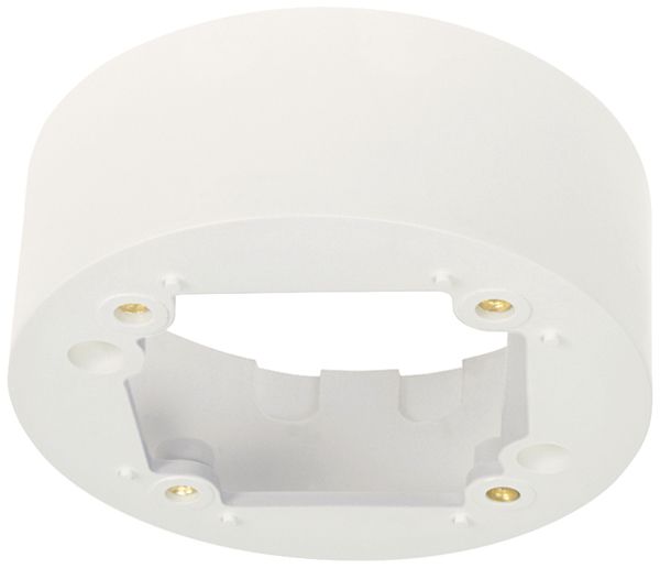 AP-Rahmen Niko Swiss Garde rund IP44 mit Abdeckung weiss