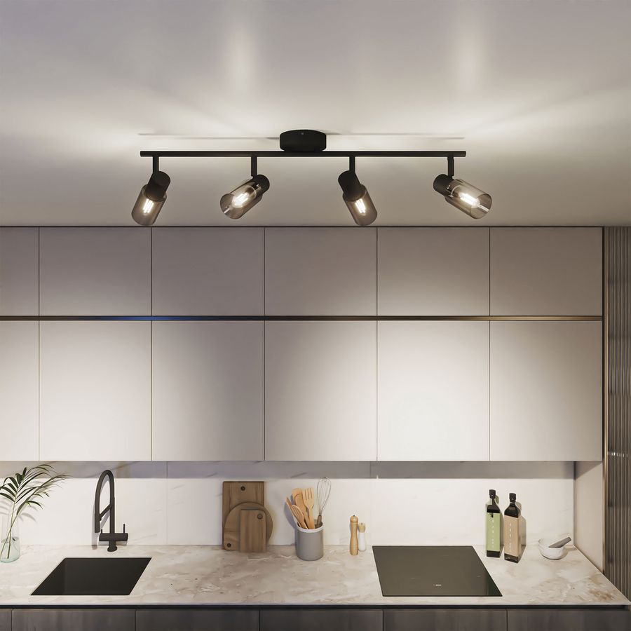 Spot Philips Palms E14 4×25W 694×162mm noir