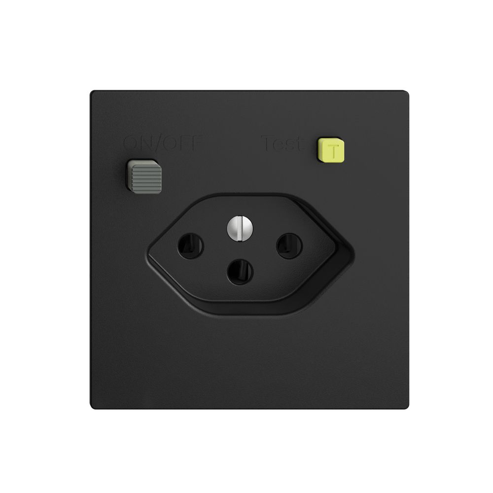 UP-Steckdose EDIZIOdue T13 FI 30mA F, schwarz