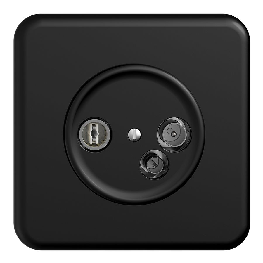 UP-Antennendose TV-R-Daten DD11 5…65MHz STANDARDdue schwarz