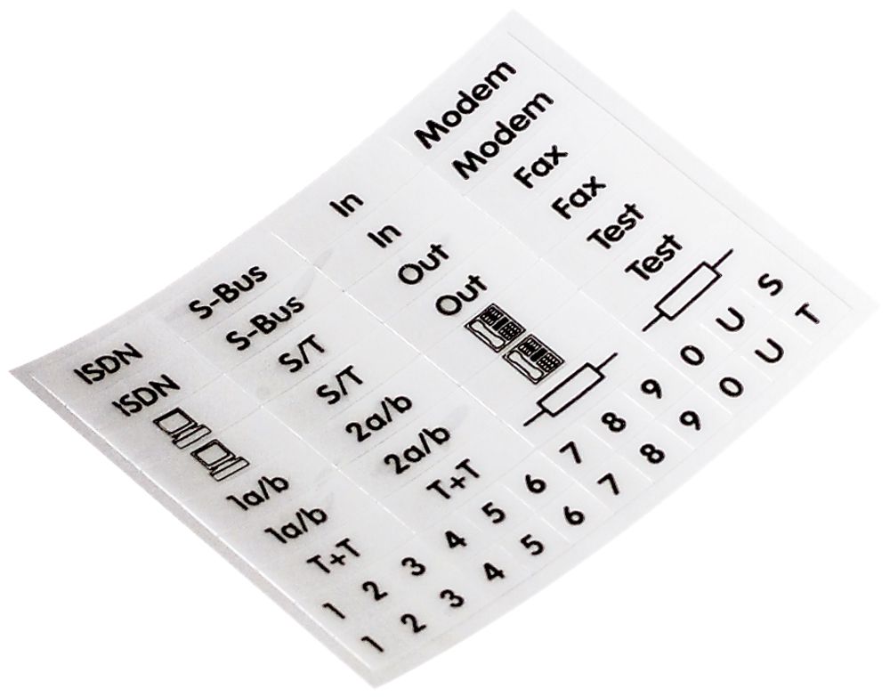 Étiquette de désignation autocollante R&M swissline