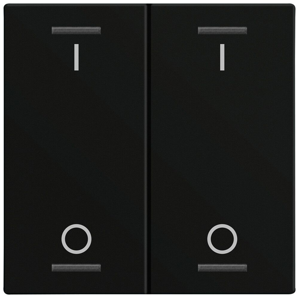 Bascule MDT BE-TAL60W216.B1 1t/4a p.touches tactiles noir mat "I/O"