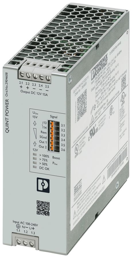 Schaltnetzteil PX QUINT4-PS/1AC/12DC/15 SFB und NFC 1L OUT:12VDC/15A