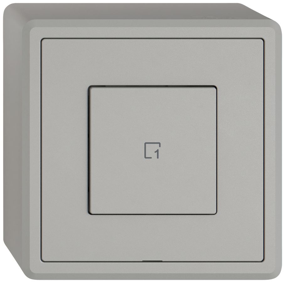 Poussoir scènes AP EDIZIO.liv Wiser SNAPFIX® 1 scène 1 touche WLAN grc