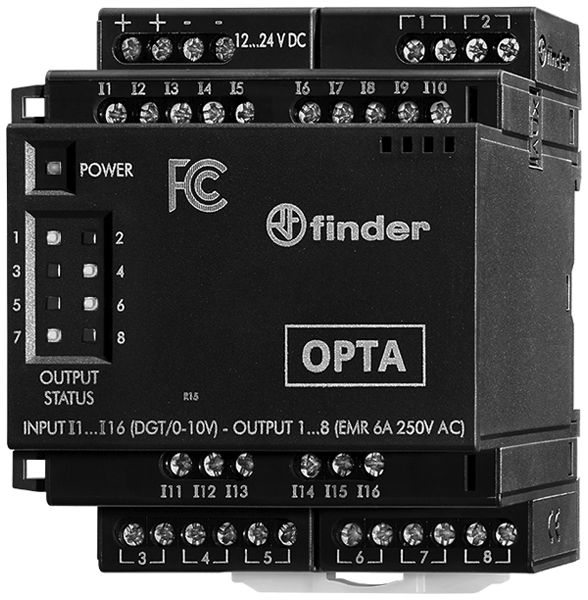 Module IN/OUT API AMD FINDER 8A.58 OPTA Codesys 12…24VDC DC 16×DI 8 16×AI 8×AO