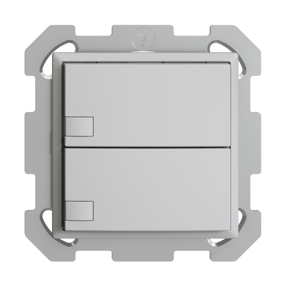 Poussoir KNX RGB ENC EDUE, 250mW, s.LED, 2×poussoir, comm.1×touche, grc