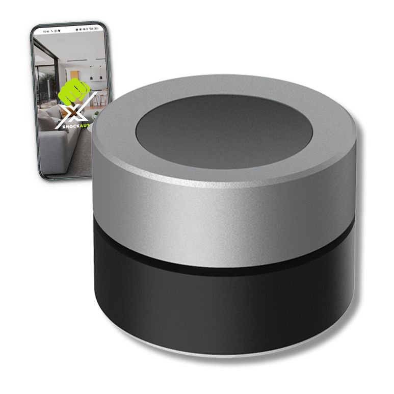 Funk-Drehdimmer grau-schwarz KnockautX, by BRELAG