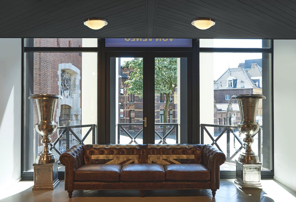 Deckenleuchte SLV MELAN, E27 60W Glas satiniert rund IP20 Aluminium gebürstet