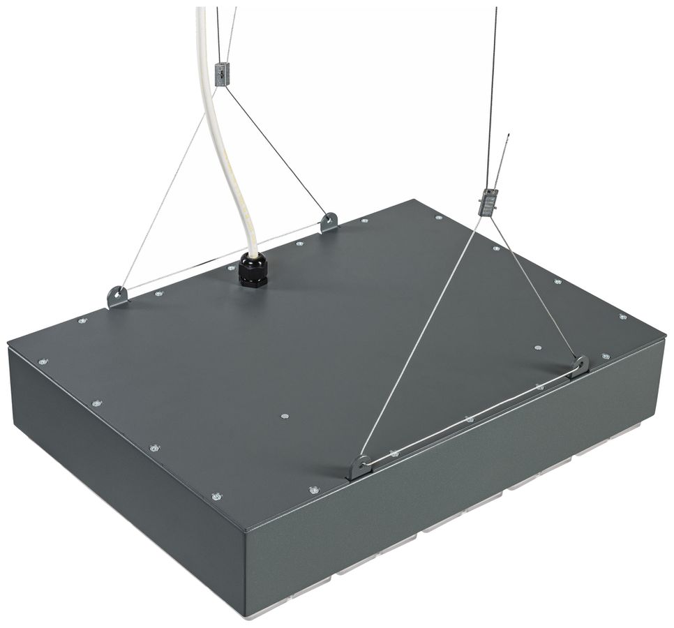 LED-Hallenstrahler Sylvania KubiXx WIDE 140W 24400lm 840 IP65 DALI 330×460